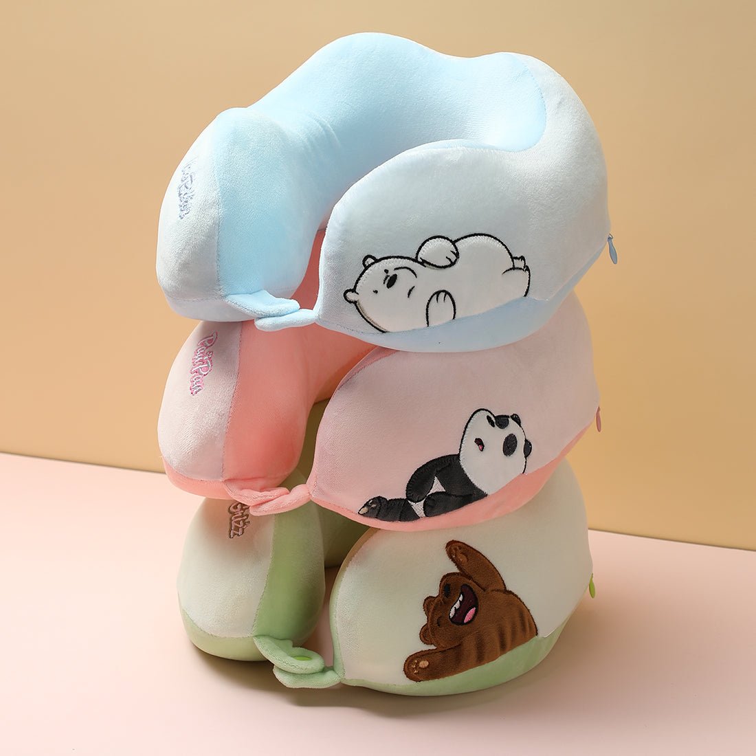 We bare bears cheap neck pillow miniso price